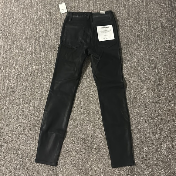 NWT Good American Coated Black Skinny Jeans - Picture 5 of 7